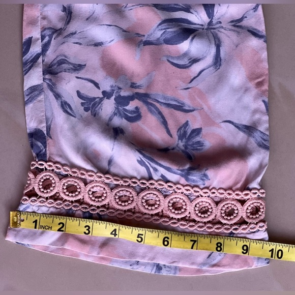 Wide Leg Palazzo Pants Pull On Snake Skin Print Floral M Pockets Elastic Tie - Picture 10 of 16